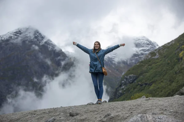 Parque Nacional Jutunheimen Bergen Fjords Forest Bergen Noruega 2018 — Fotografia de Stock