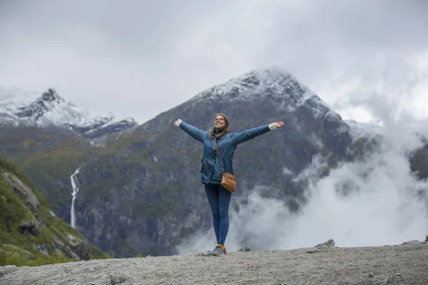 Parque Nacional Jutunheimen Bergen Fjords Forest Bergen Noruega 2018 — Fotografia de Stock