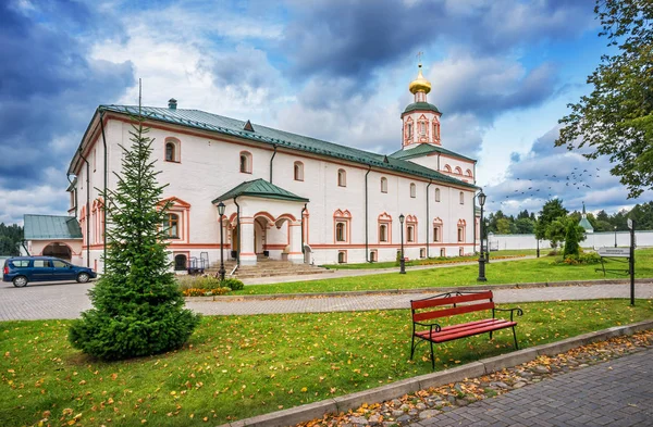 Valday Igreja Epiphany Monastery Iversky Evenin Verão — Fotografia de Stock