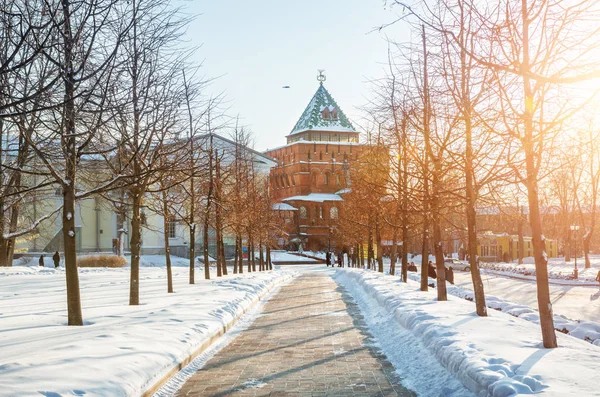 Torre Dmitrov dentro del Kremlin de Nizhny Novgorod — Foto de Stock