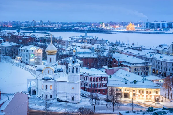 Vista da Igreja Kazan — Fotografia de Stock