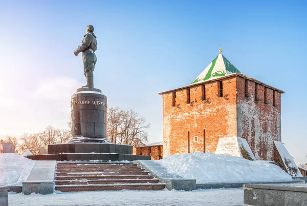 Monumento al pilota Chkalov — Foto Stock