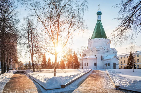 Chrám v Nižnij Novgorod — Stock fotografie