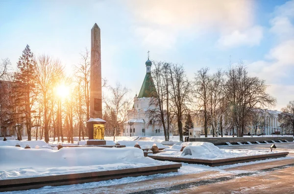Obelisco a Minin y Pozharsky — Foto de Stock