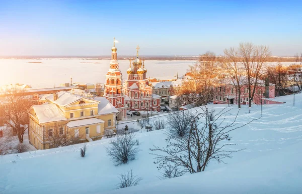Vánoční kostel v Nižnij Novgorod — Stock fotografie