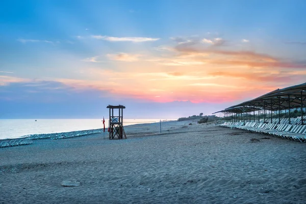 Písečná pláž v Turecku — Stock fotografie