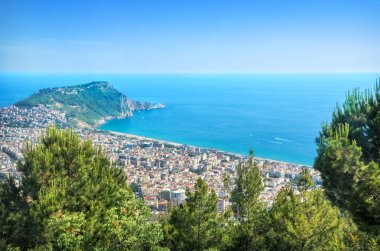      Türkiye'nin Alanya şehrinin görünümü