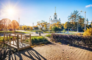 Vdnh bir kule ile merkezi pavyon