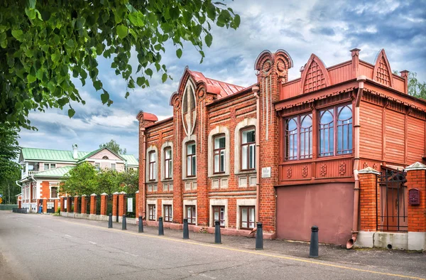 Maison Art Nouveau Sur Remblai Volga Dans Ville Plyos Sous — Photo