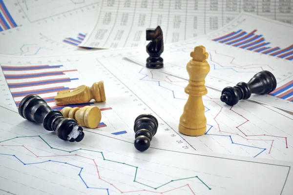 Grafik ve diyagramlar ile satranç adet fotoğraf