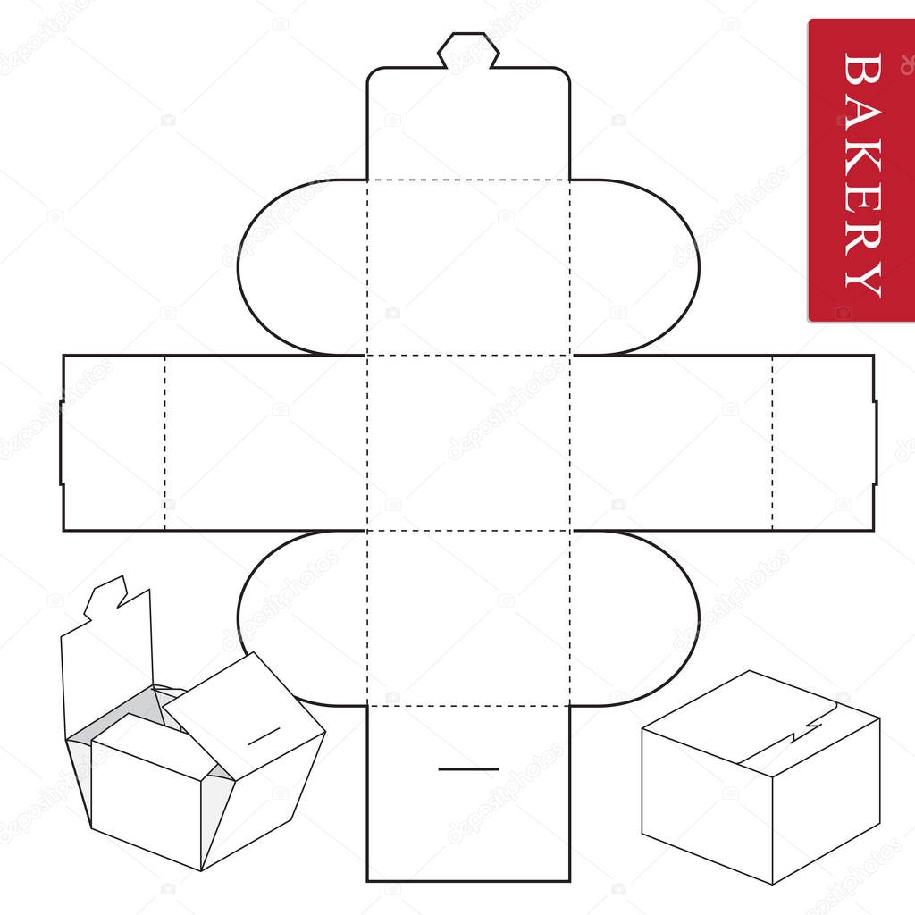 Package template for bakery food or Other items.