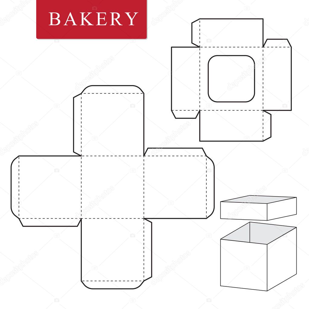 Package template for bakery food or Other items.