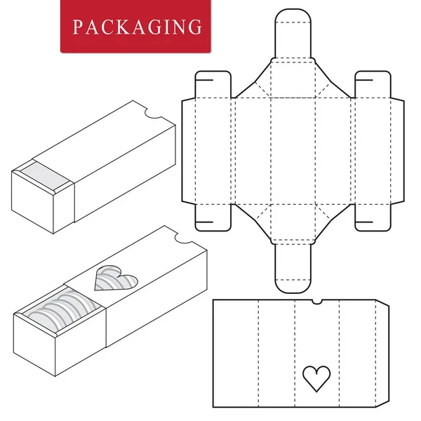 Pacote para bakery.Vector Ilustração do modelo Box.Package . — Vetor de Stock