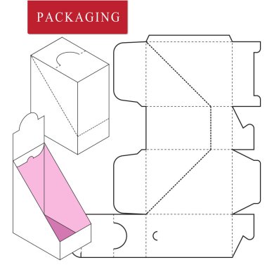Paket paketi (Pop). Kozmetik veya cilt bakımı pro için ambalaj