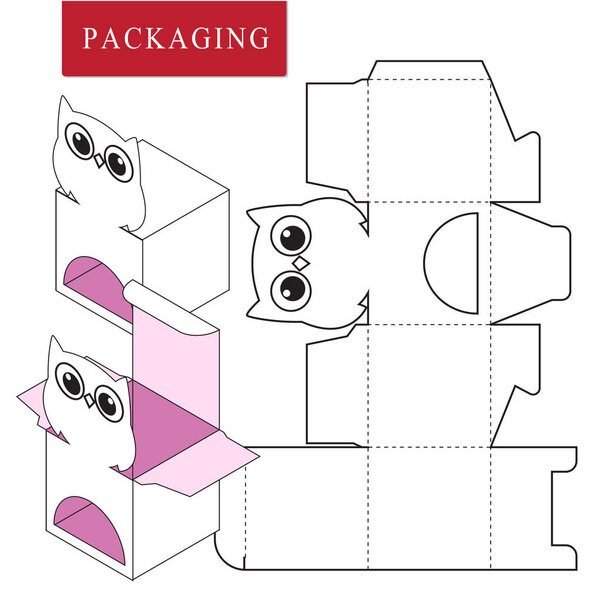 Packaging Design.Vector Illustration of Box.Package Template. Is