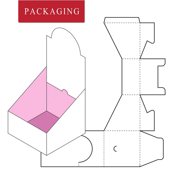 Paquete sobre el paquete (PoP). Embalaje para cosméticos o cuidado de la piel pro — Vector de stock
