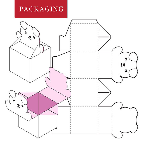 Packaging Design.Vector Illustration of Box.Package Template. Is