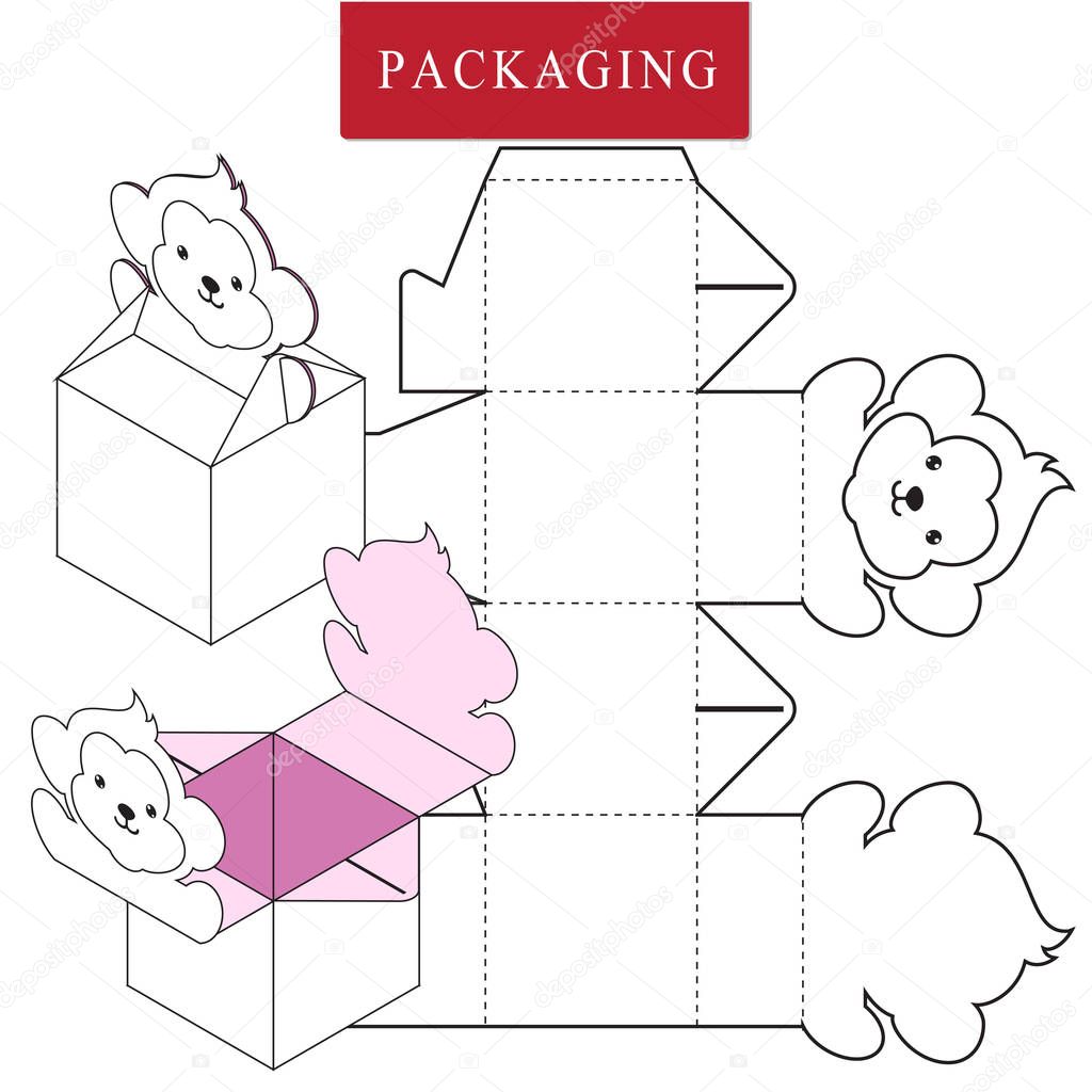 Packaging Design.Vector Illustration of Box.Package Template. Is