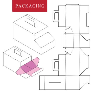 Paket şablonu taşıma konsepti. Paket Şablonu. İzolat