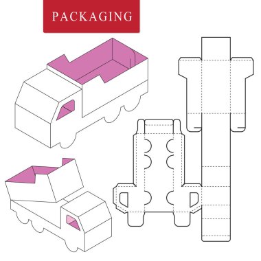Paket şablonu taşıma konsepti. Paket Şablonu. İzolat