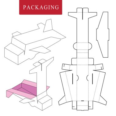 Paket şablonu taşıma konsepti. Paket Şablonu. İzolat