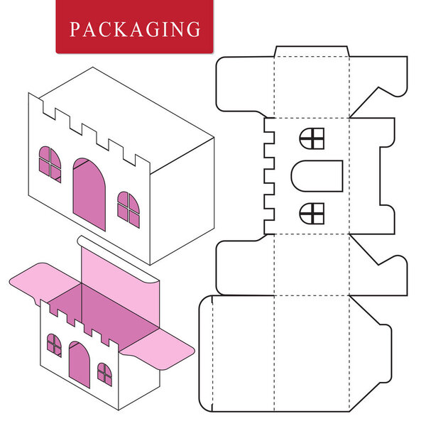 Package for object.Vector Illustration of Box.