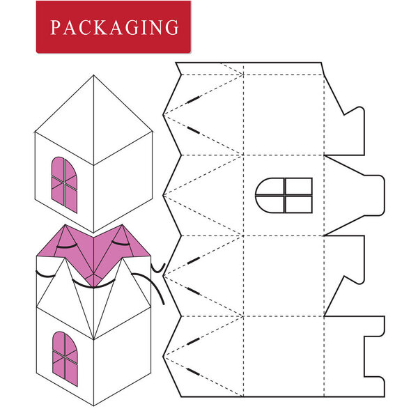 Package for object.Vector Illustration of Box.