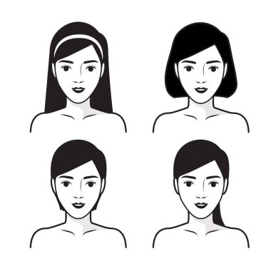 Adımlar nasıl yüz bakımı için. Vektör çizimi.