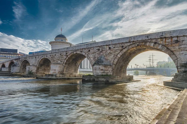 Stone Bridge Üsküp Stok Resim