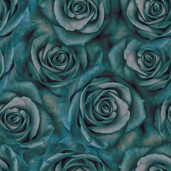 Rose Blume Nahtloses Muster Design — Stockfoto