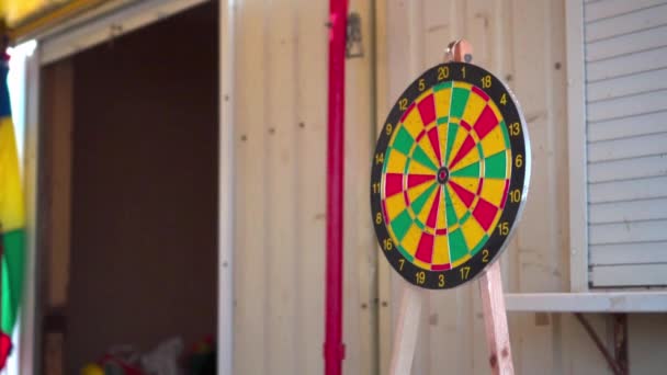 Nummer Darts Spiel — Stockvideo