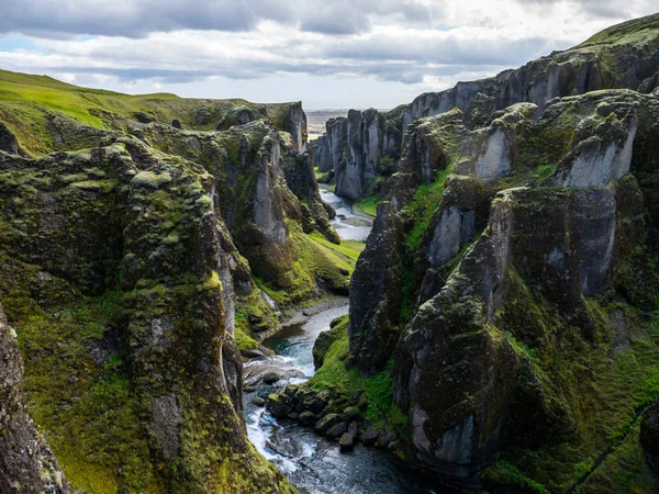 Fjadrargljufur Canyon, Islanda — Foto Stock