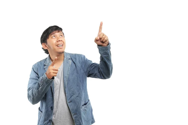 Indonéský Mladý Muž Gestikuluje — Stock fotografie