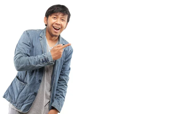 Indonesiano Giovane Uomo Gesturing — Foto Stock