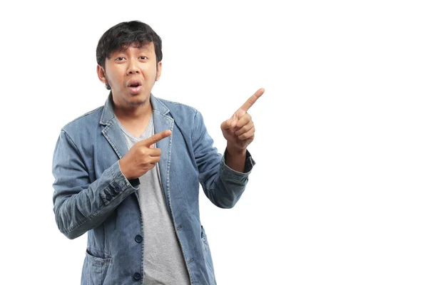 Indonéský Mladý Muž Gestikuluje — Stock fotografie