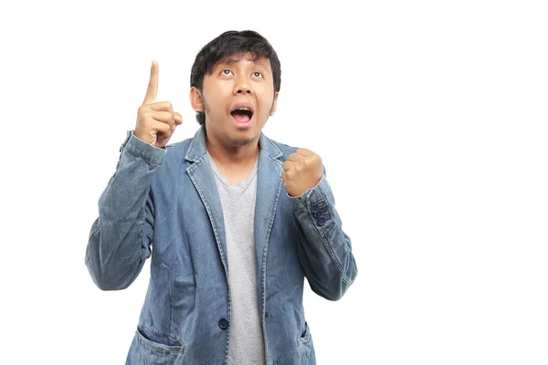 Indonesiano Giovane Uomo Gesturing — Foto Stock