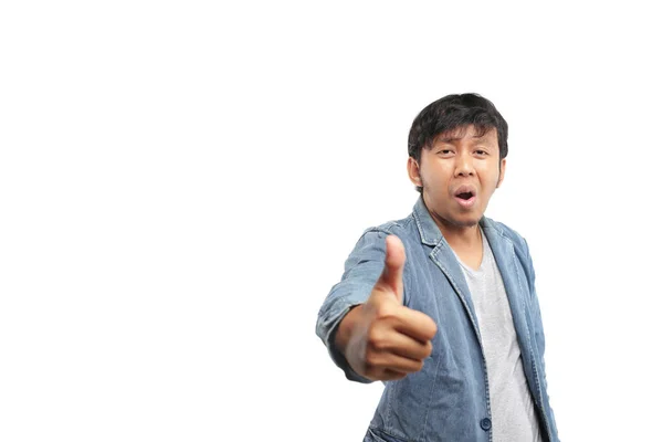 Indonesiano Giovane Uomo Gesturing — Foto Stock