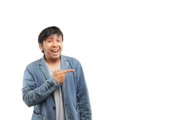 Indonesiano Giovane Uomo Gesturing — Foto Stock