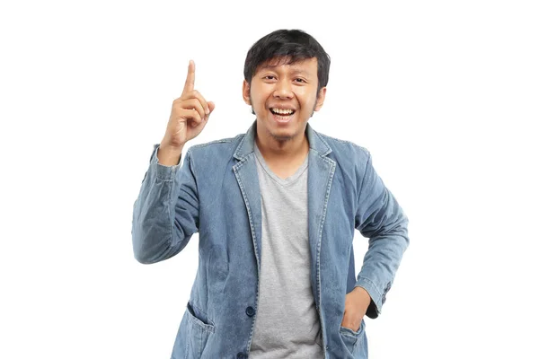 Indonesiano Giovane Uomo Gesturing — Foto Stock