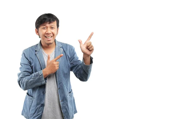 Indonesiano Giovane Uomo Gesturing — Foto Stock