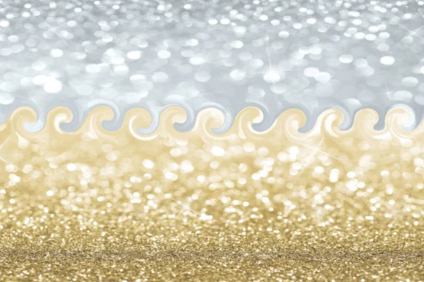Φόντο Χρυσό Θολή Φώτα Glitter — Φωτογραφία Αρχείου