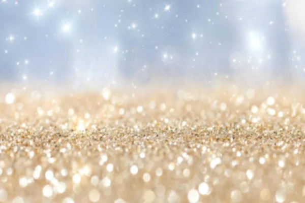 Χρυσό Φόντο Θολή Φώτα Glitter — Φωτογραφία Αρχείου