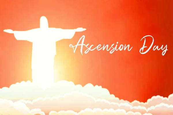 Ascension Day Jesus Christ 2020 Blurred Background — Stock Photo, Image