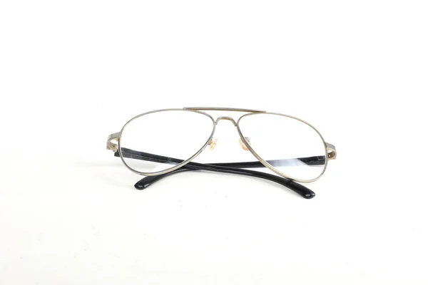 Gözlük Beyaz Vintage Tarzında Izole Edilmiş — Stok fotoğraf