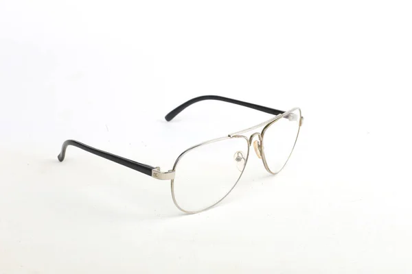Beyaz Arkaplanda Izole Edilmiş Gözlük Çerçevesi Vintage Biçimi — Stok fotoğraf
