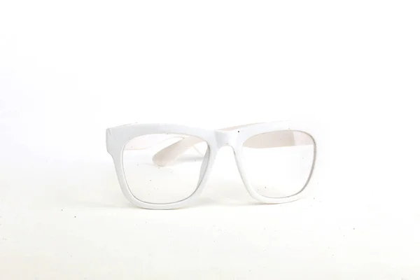 Optischer Moderahmen Weißer Stil Isoliert — Stockfoto