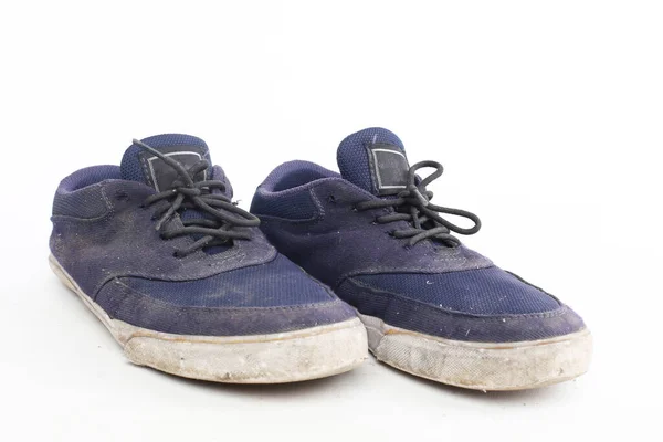 Homens Sapatos Casuais Isolados Fundo Branco — Fotografia de Stock