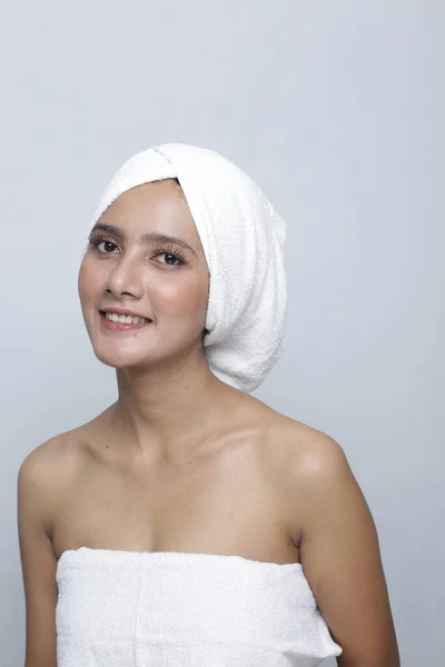 Kulit Wanita Asia Yang Cantik Wanita Asia Yang Cantik Dengan — Stok Foto