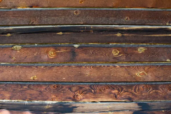 Dřevěné Tyče Spálil Slunci Borovice Horizontální Textury — Stock fotografie
