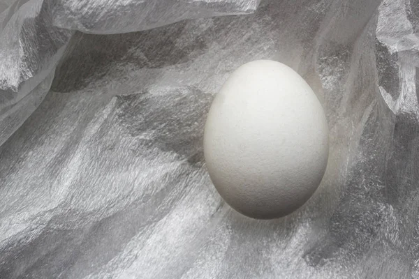 흰색 질감 배경 흰색 달걀 — 스톡 사진